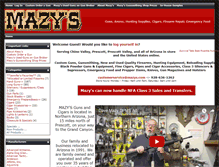 Tablet Screenshot of mazys.com